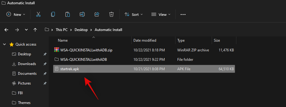 Jak Sideload APK w systemie Windows 11 automatycznie za pomocą dwukrotnego kliknięcia?