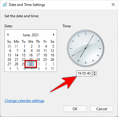 Como alterar a hora e a data no Windows 11