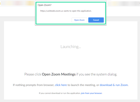 WebブラウザでZoomMeetingを強制し、Zoomアプリダイアログを開くをブロックする方法