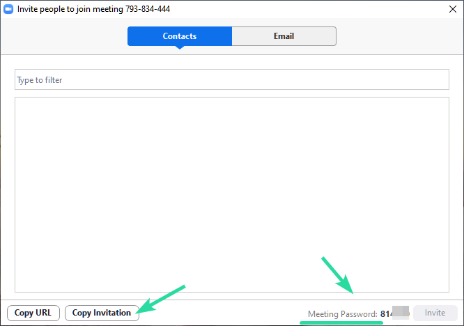 Zoomミーティングのパスワードを取得する方法