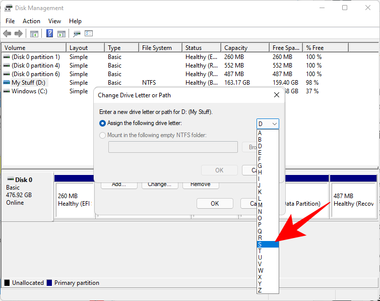 So ändern Sie den Laufwerksbuchstaben unter Windows 11