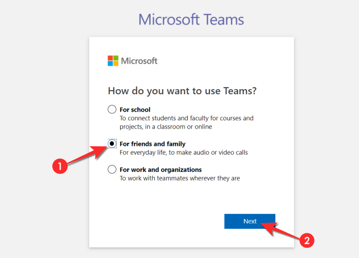 家族や友人にMicrosoftTeamsで無料のビデオ通話を発信する方法