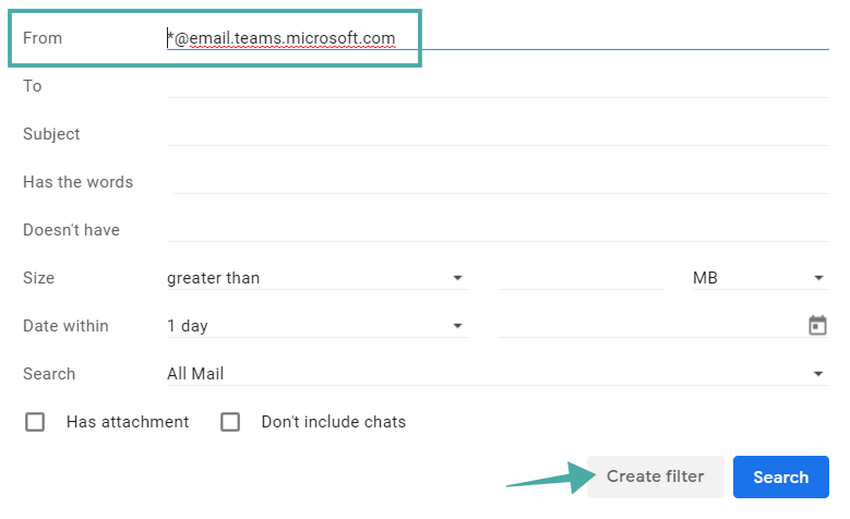 Como impedir e-mails do Microsoft Teams