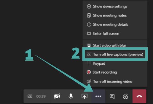 วิธีเปิดคำบรรยายสดใน Microsoft Teams