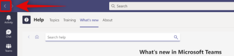 Jak cofać się i cofać w Microsoft Teams z menu historii