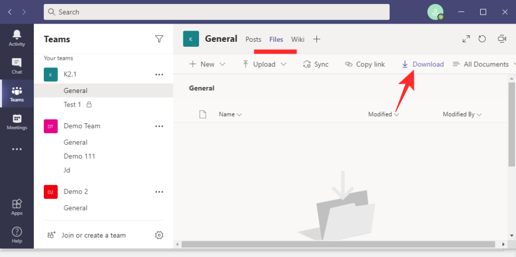 Onde está o local dos arquivos de gravação e download do Microsoft Teams