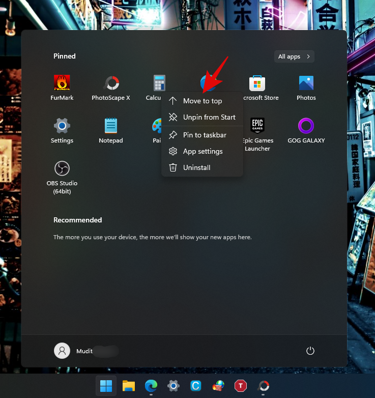 Como personalizar o menu Iniciar no Windows 11