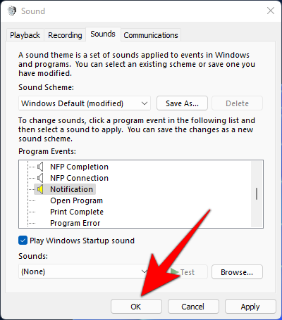 Cum să dezactivezi sunetele de alertă din Windows 11