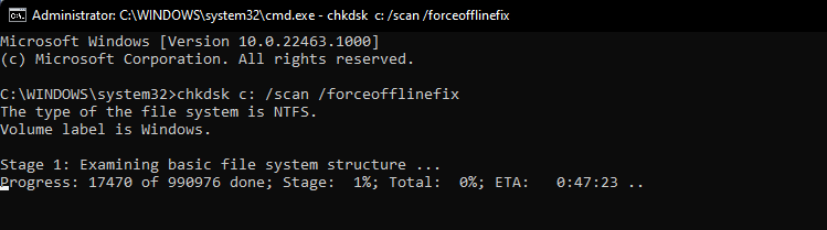 Comanda de reparare chkdsk: Cum se utilizează pe Windows 11