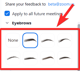 Zoom Studio Effects : Comment changer vos sourcils, vos lèvres, votre moustache et votre barbe avec des filtres