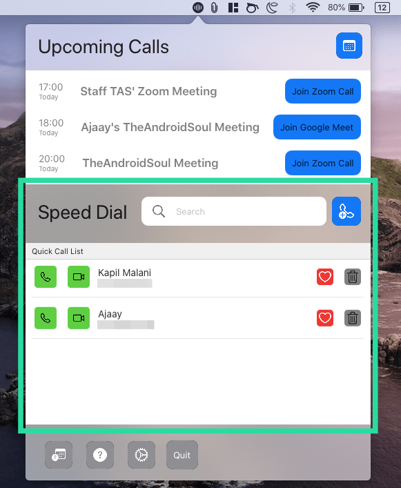 So treten Sie Meetings sofort in Google Meet, Zoom, Microsoft Teams und mehr auf einem Mac bei