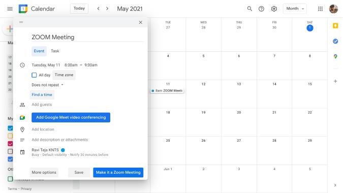 3 Cele mai bune moduri de a adăuga rapid întâlniri Zoom la Google Calendar