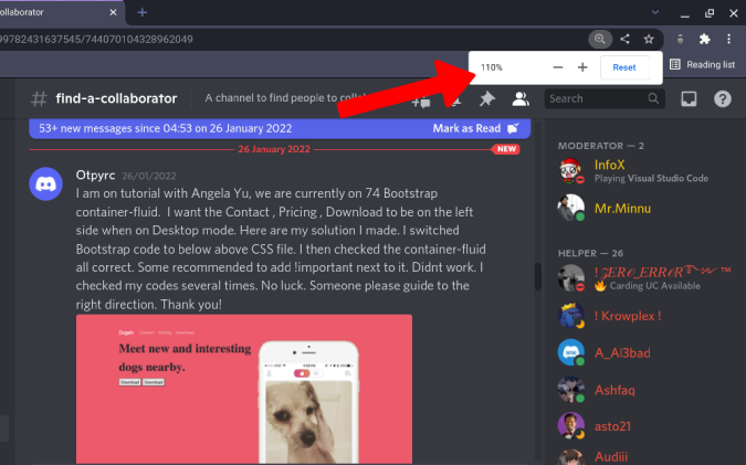 Como aumentar e diminuir o zoom no Discord