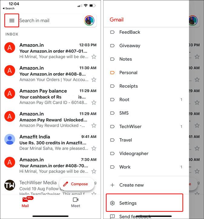 Cum să eliminați fila Meet din Gmail pe Android și iOS