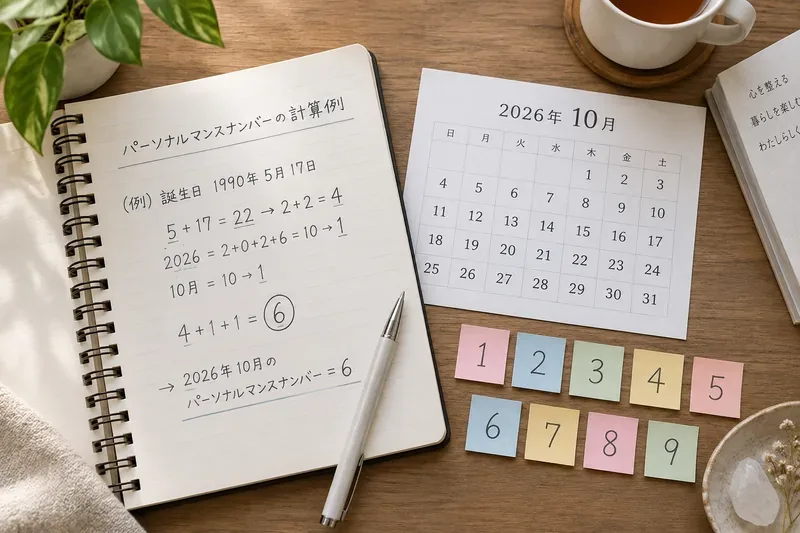 2026年10月のパーソナルマンスナンバーQ&A：計算方法と1〜9の意味をわかりやすく解説