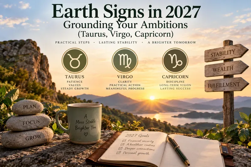 Semne de Pământ în 2027: Ambiție de împământare pentru Taur, Fecioară și Capricorn