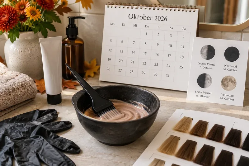 Haare färben im Oktober 2026: Q&A zu günstigen und ungünstigen Mondkalender-Tagen