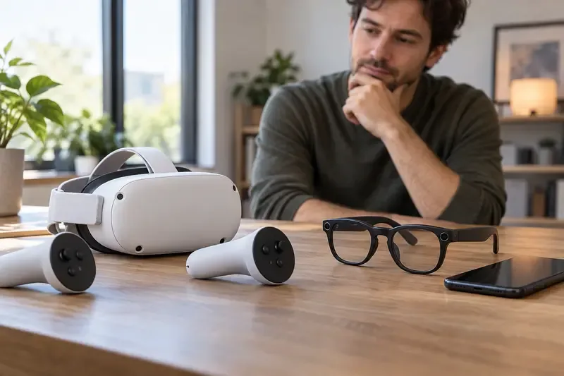 Óculos Meta VR vs. Óculos com IA: O que fazem e como escolher
