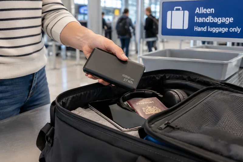 Powerbank meenemen in het vliegtuig: dit zijn de regels in 2026