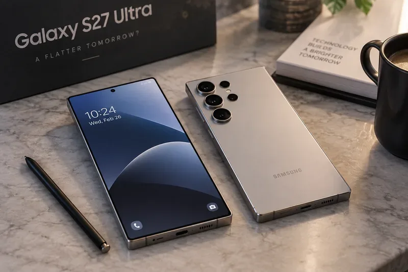 サムスン Galaxy S27 Ultra のデザインに関する噂：完全フラットディスプレイは実現するのか？