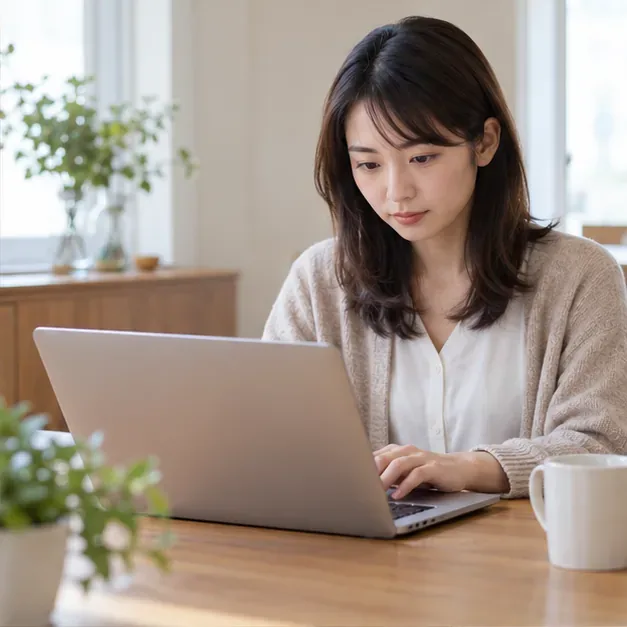 別のノートパソコンでアカウント設定を見直す人